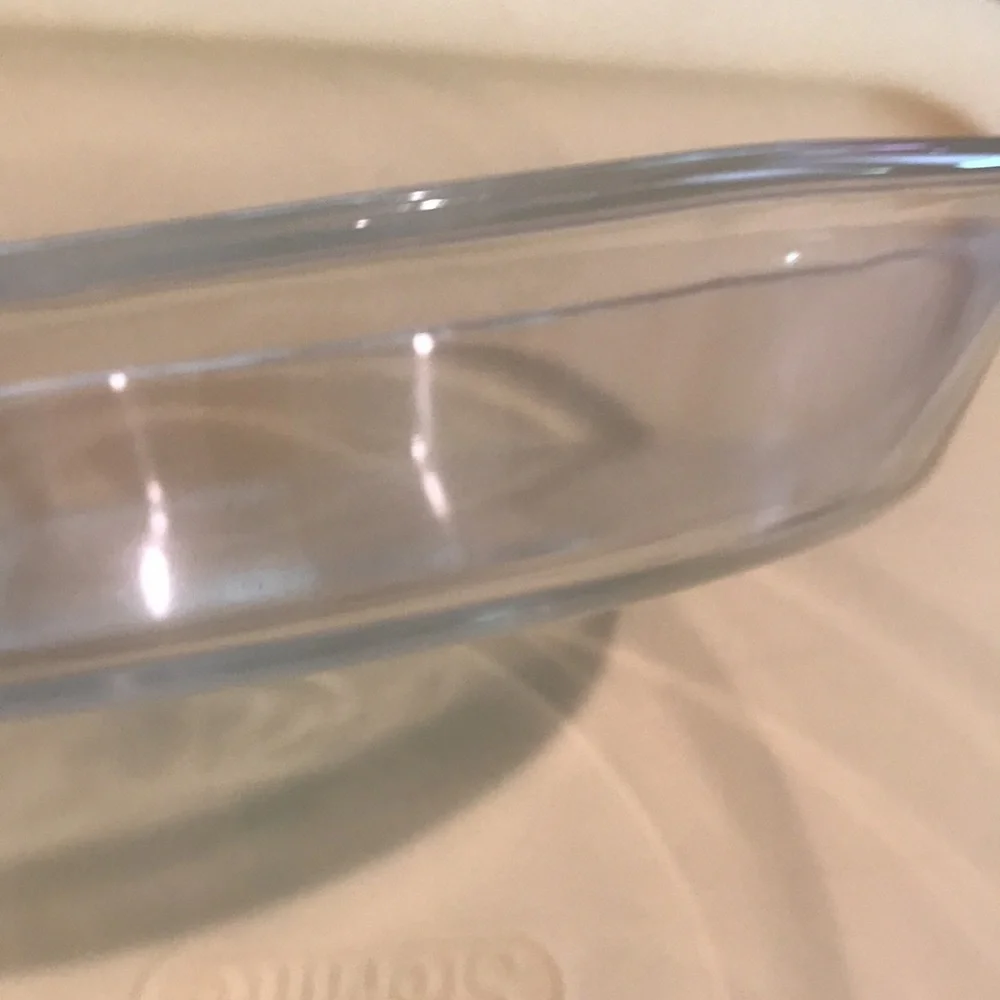 PYREX 209 Pie Plates 9'' Clear Glass Flat Rim Made In USA Set of 2